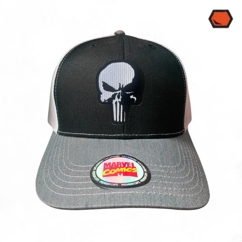 Gorra Marvel “The Punisher” Tricolor Premium Trucker