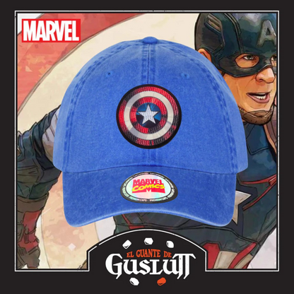 Gorra Marvel Captain America “The First Avenger” Azul Royal Vintage