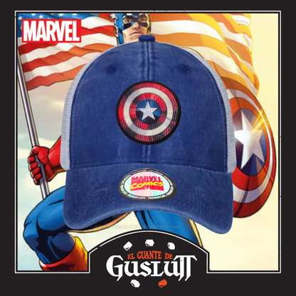 Gorra Marvel Captain America “The First Avenger” Azul Royal Trucker