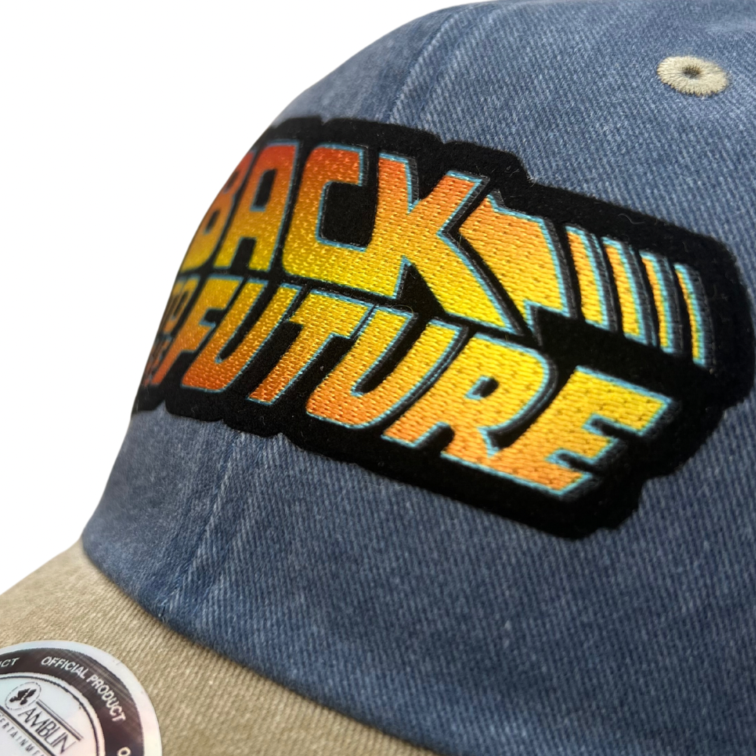 Gorra Back to the Future “Classic Logo” Azul-Beige Vintage