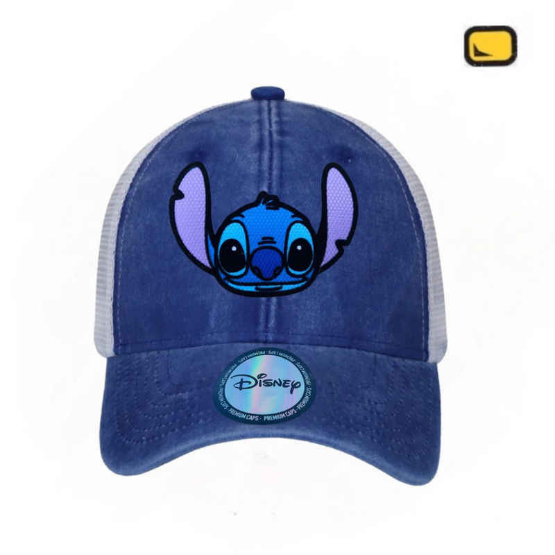 Gorra Lilo & Stitch Azul Royal-Blanca Trucker