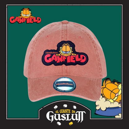 Gorra Garfield Logo Naranja Vintage