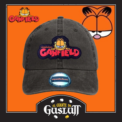 Gorra Garfield Logo Gris Vintage