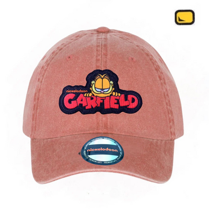 Gorra Garfield Logo Naranja Vintage