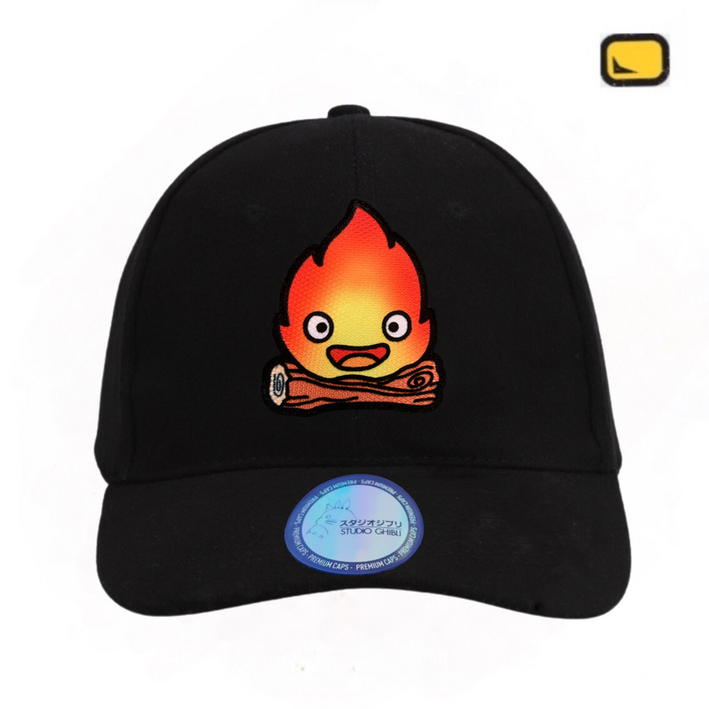 Gorra Studio Ghibli Howl’s moving castle “Calcifer” Negra