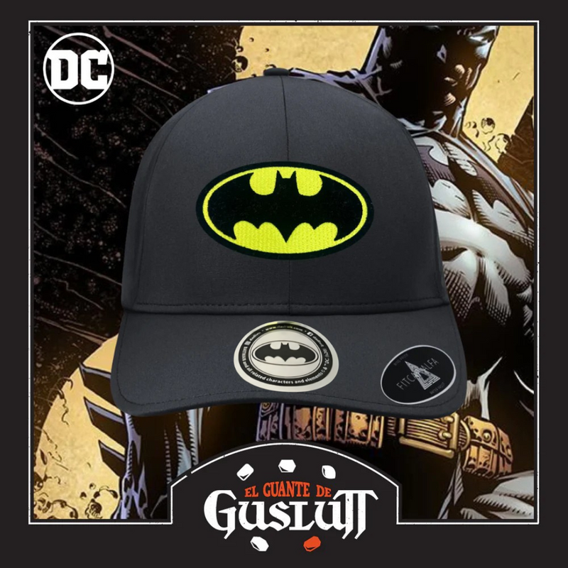 Gorra DC Comics Batman “Classic Logo” Alpha Negra Premium Flex Fit