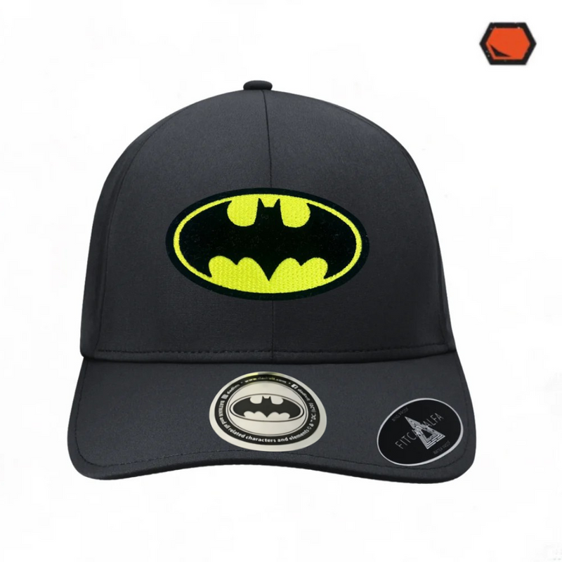 Gorra DC Comics Batman “Classic Logo” Alpha Negra Premium Flex Fit