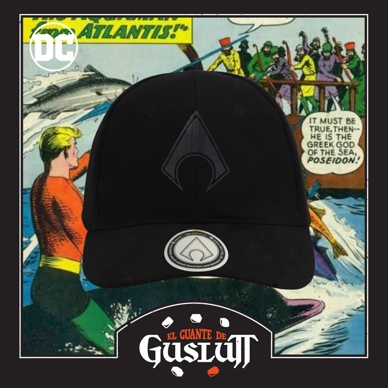 Gorra DC Comics Aquaman “Iridiscent Logo”  Negra