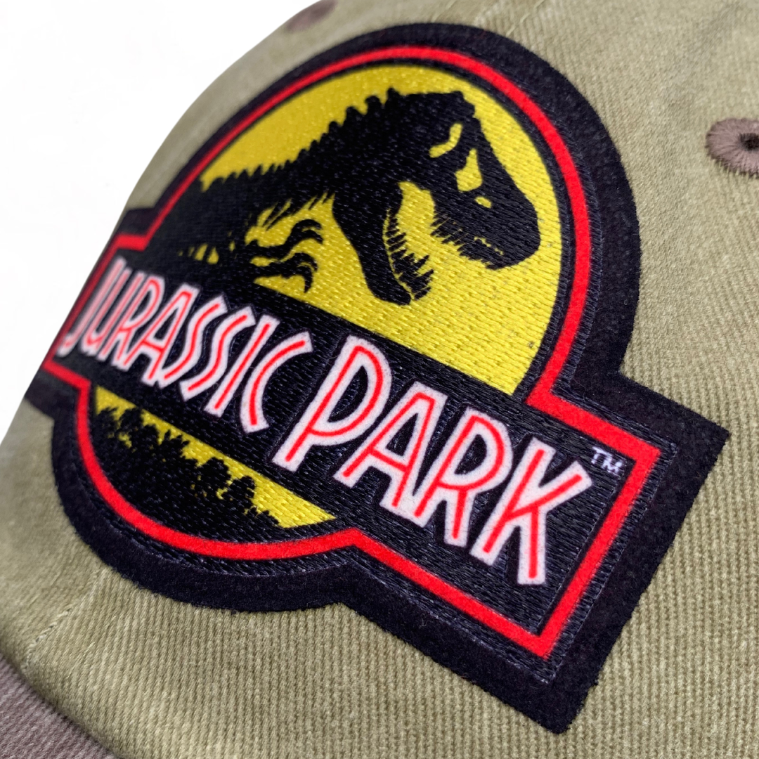 Gorra Jurassic Park Logo Beige-Café Vintage