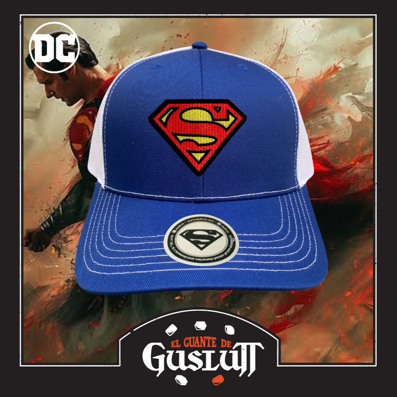 Gorra DC Comics Superman “Classic Logo” Azul-Blanca Premium Trucker