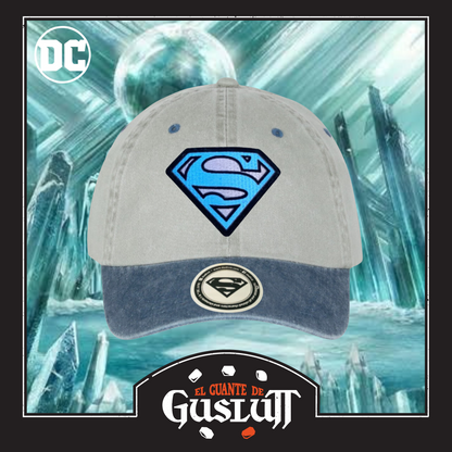 Gorra DC Comics Superman “Blue Logo” Beige-Azul Vintage