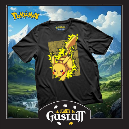 Playera Pokémon “Pikachu” Negra