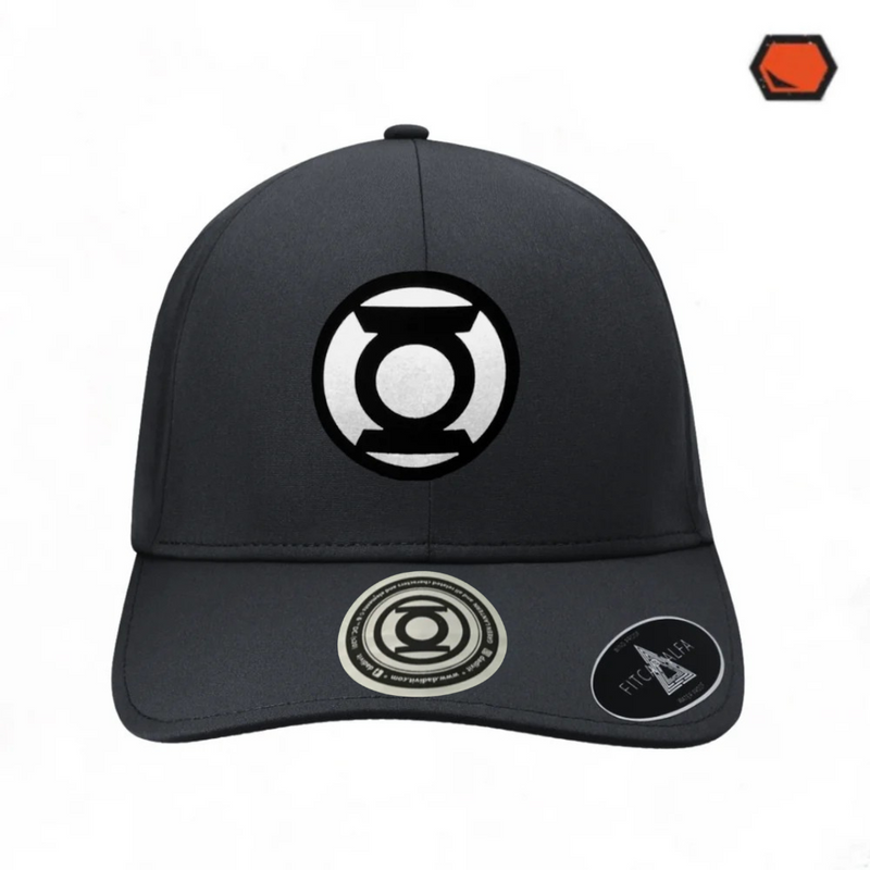 Gorra DC Comics Green Lantern “Reflective Logo” Alpha Negra Premium Flex Fit