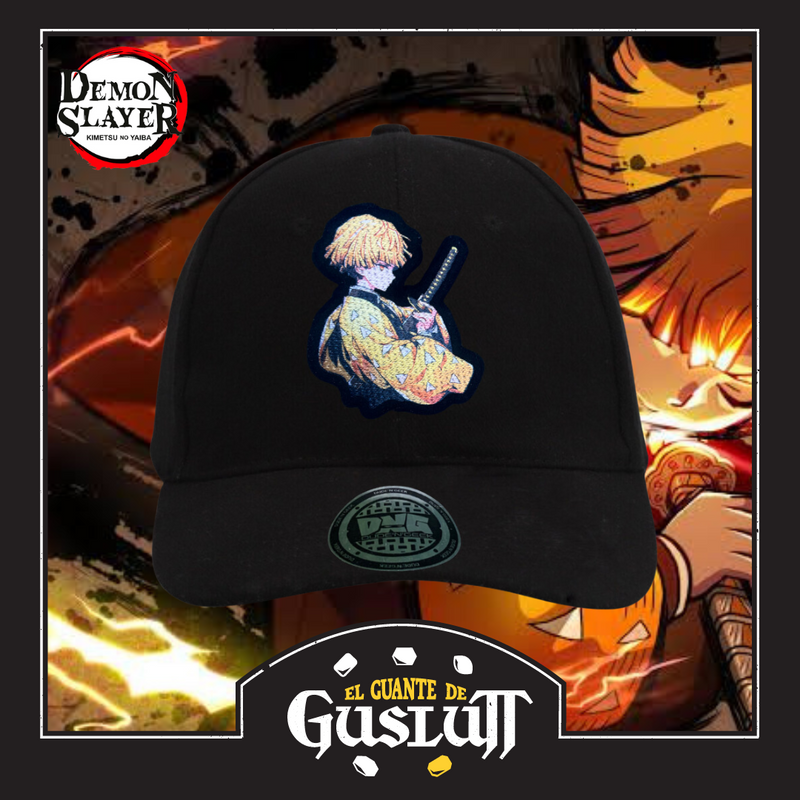 Gorra Demon Slayer: Kimetsu No Yaiba “Zenitsu Agatsuma” Negra