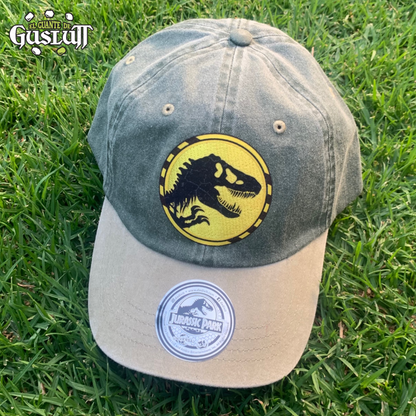 Gorra Jurassic World Verde-Beige Vintage