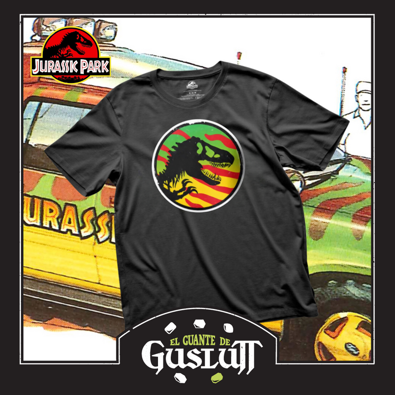 Playera Jurassic Park “Explorer Pattern” Negra