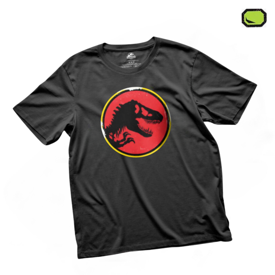 Playera Jurassic Park “Life finds a way” Negra