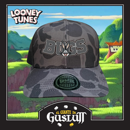 Gorra Looney Tunes “Bugs Bunny Logo” Camo Premium Trucker