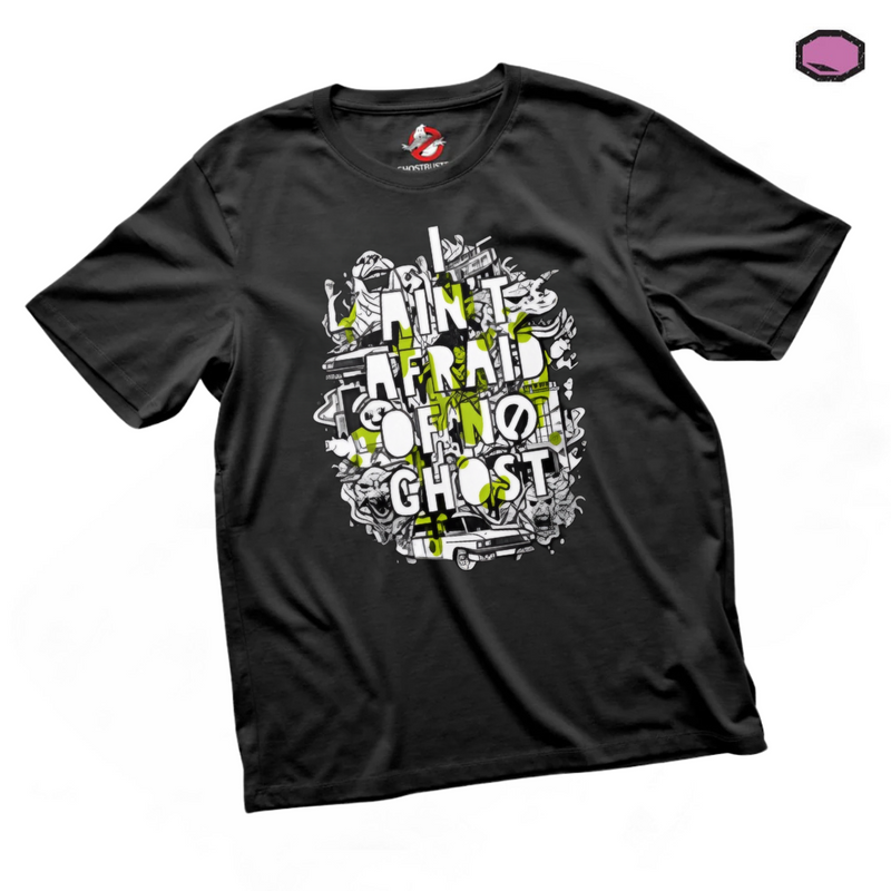 Playera Ghostbusters “I ain’t afraid of no ghost” Negra