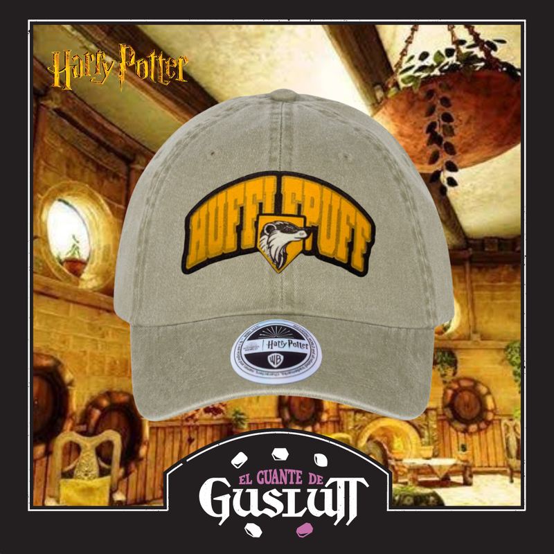 Gorra Harry Potter Hufflepuff “Honesty before glory” Beige Vintage