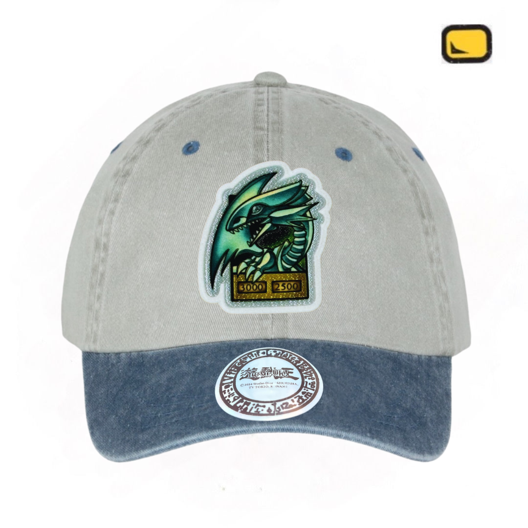 Gorra Yu-Gi-Oh! “Blue Eyes White Dragon” Beige-Azul Vintage