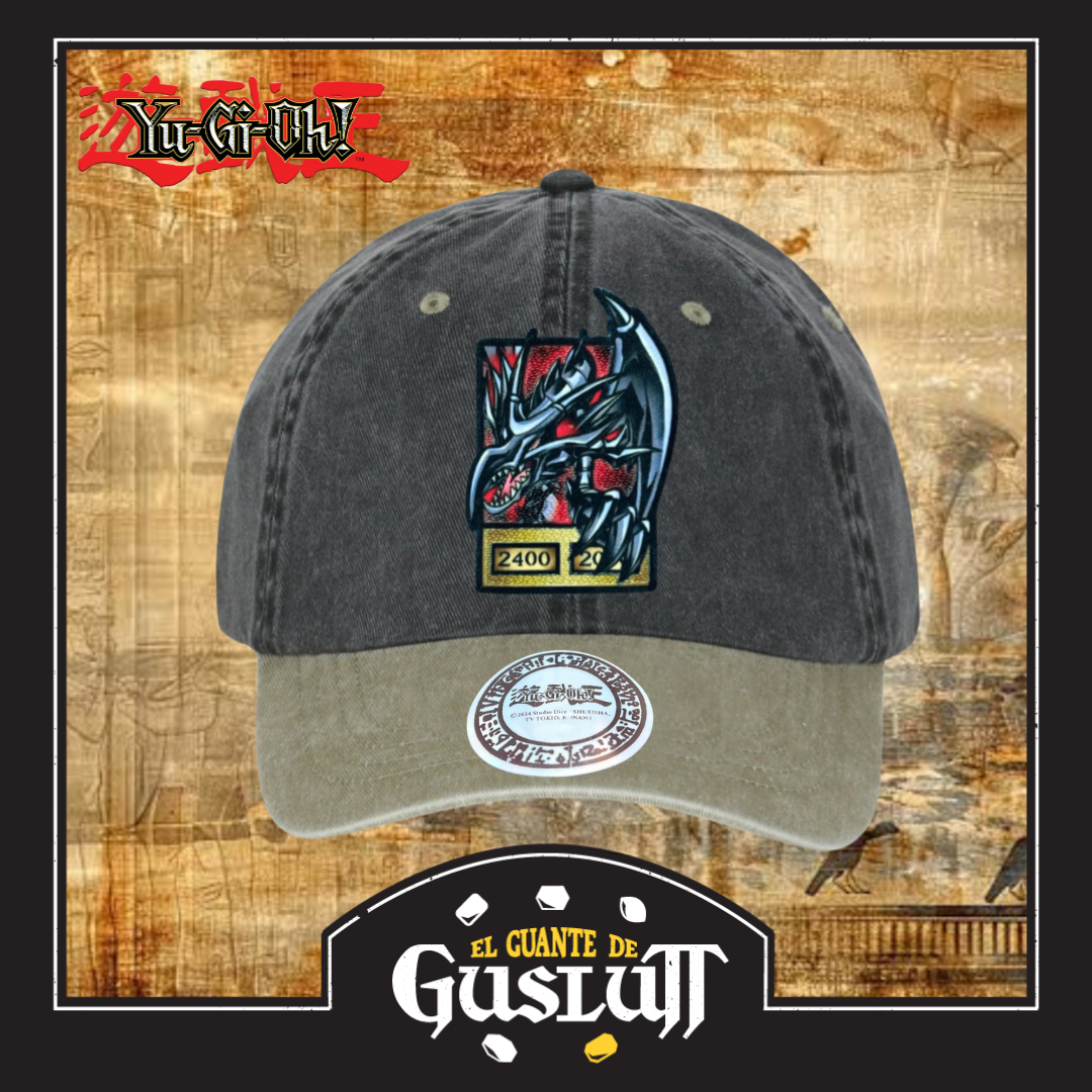 Gorra Yu-Gi-Oh! “Red Eyes Black Dragon” Gris-Beige Vintage