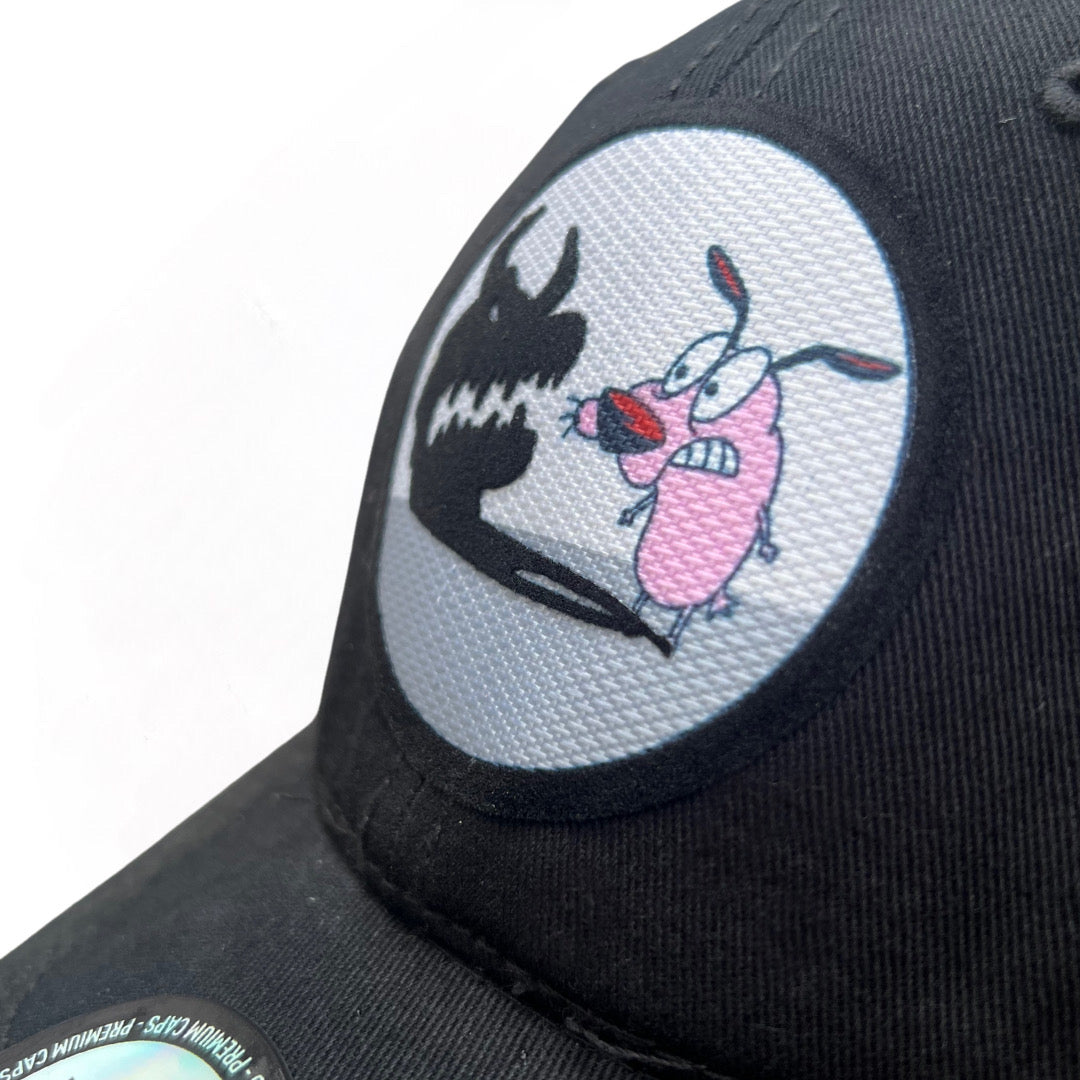 Gorra Cartoon Network Coraje el perro Cobarde “Scared Courage” Negra