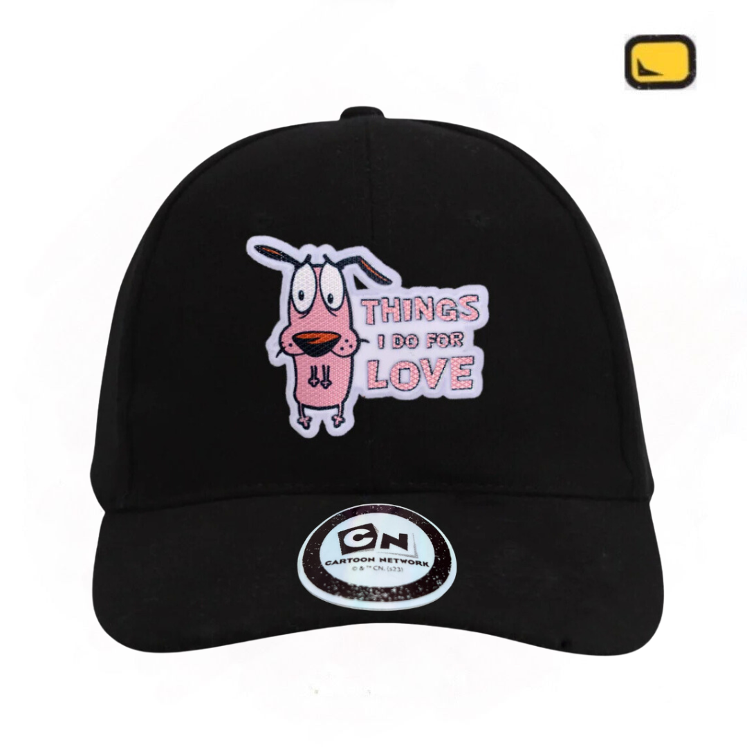 Gorra Cartoon Network Coraje el perro Cobarde “Things I Do For Love” Negra