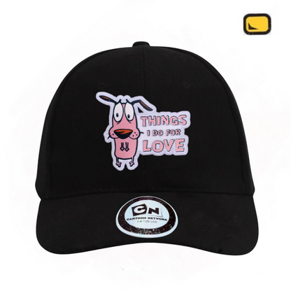 Gorra Cartoon Network Coraje el perro Cobarde “Things I Do For Love” Negra