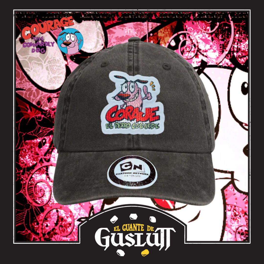 Gorra Cartoon Network Coraje el perro Cobarde Logo Gris Vintage