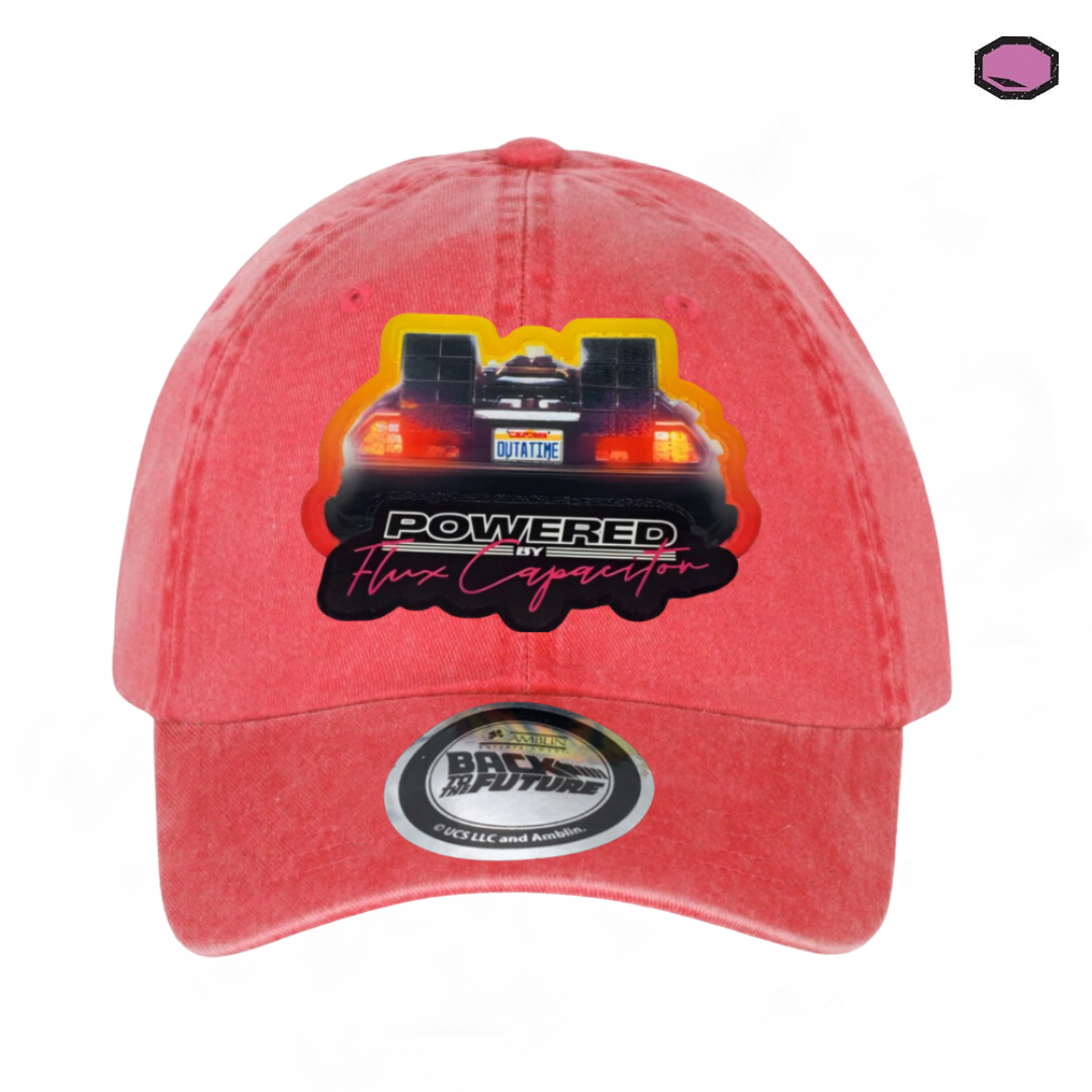 Gorra Back to the Future “Delorean Time Machine” Roja Vintage