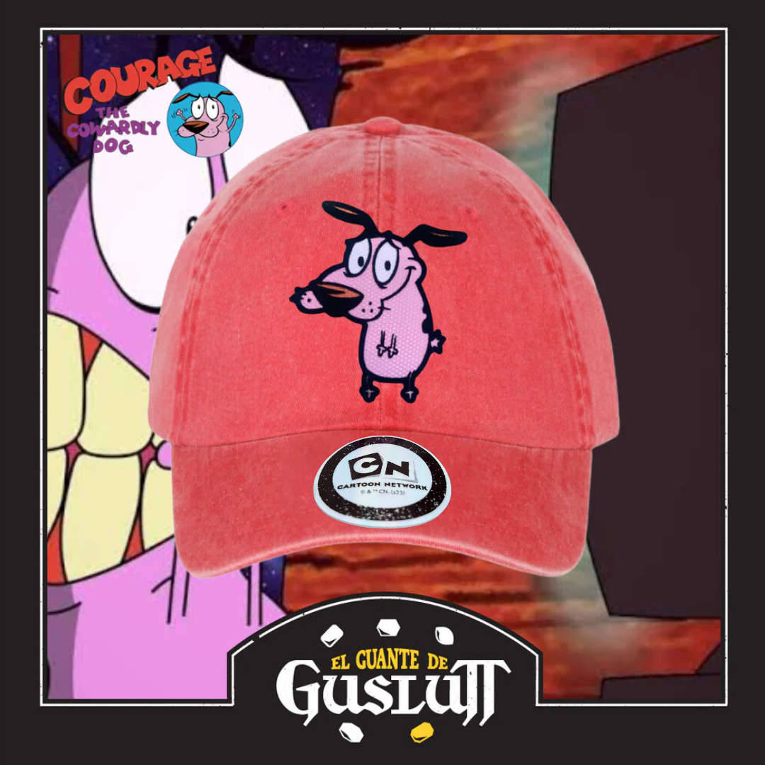 Gorra Cartoon Network Coraje el perro Cobarde “Courage” Coral Vintage