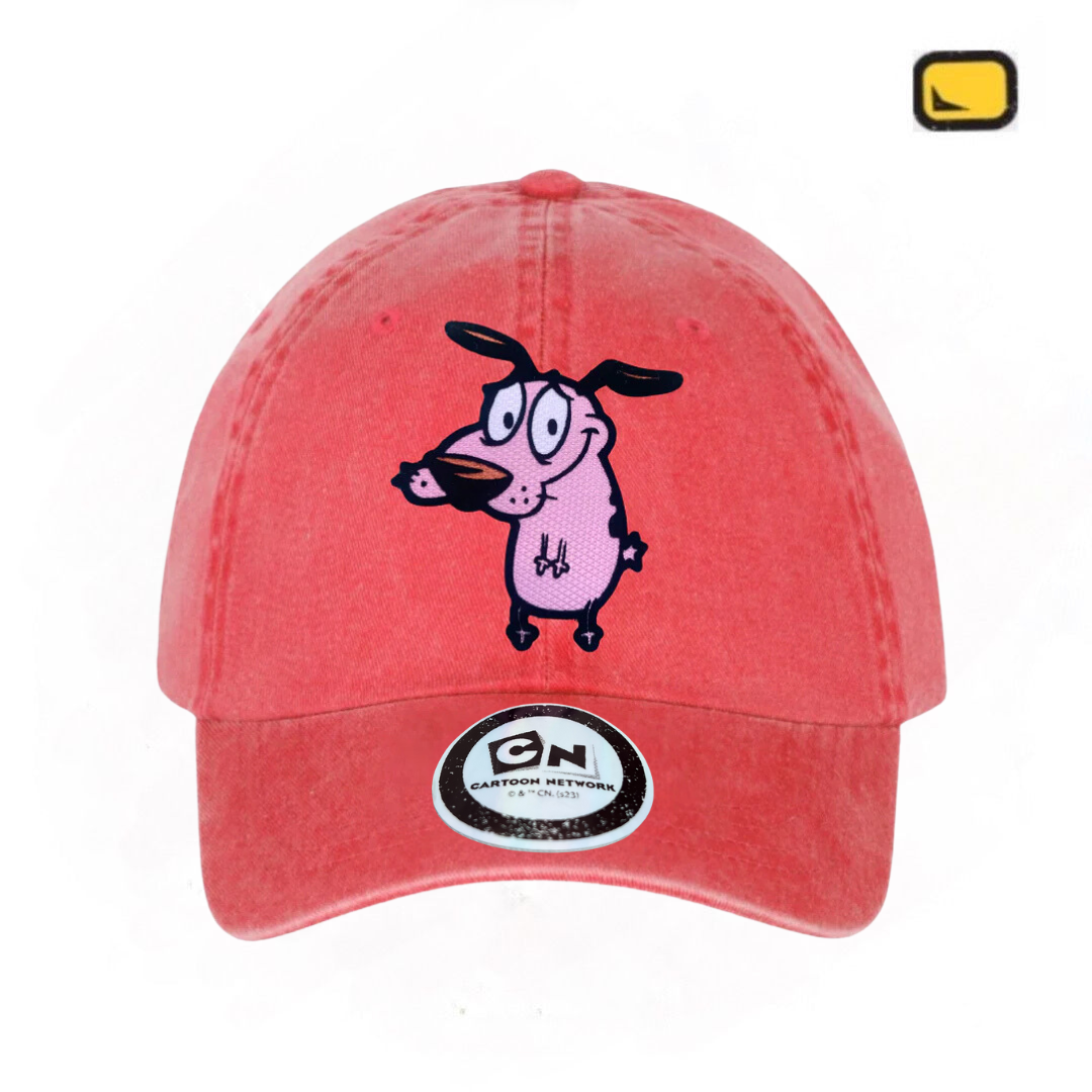 Gorra Cartoon Network Coraje el perro Cobarde “Courage” Coral Vintage