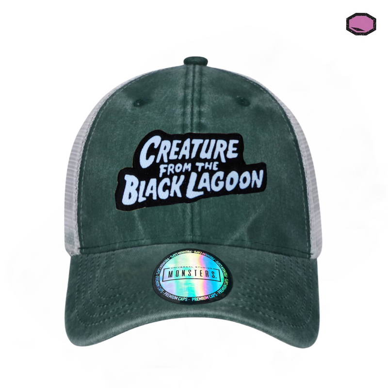 Gorra Universal Monsters “Creature from the Black Lagoon” Verde-Blanca Trucker