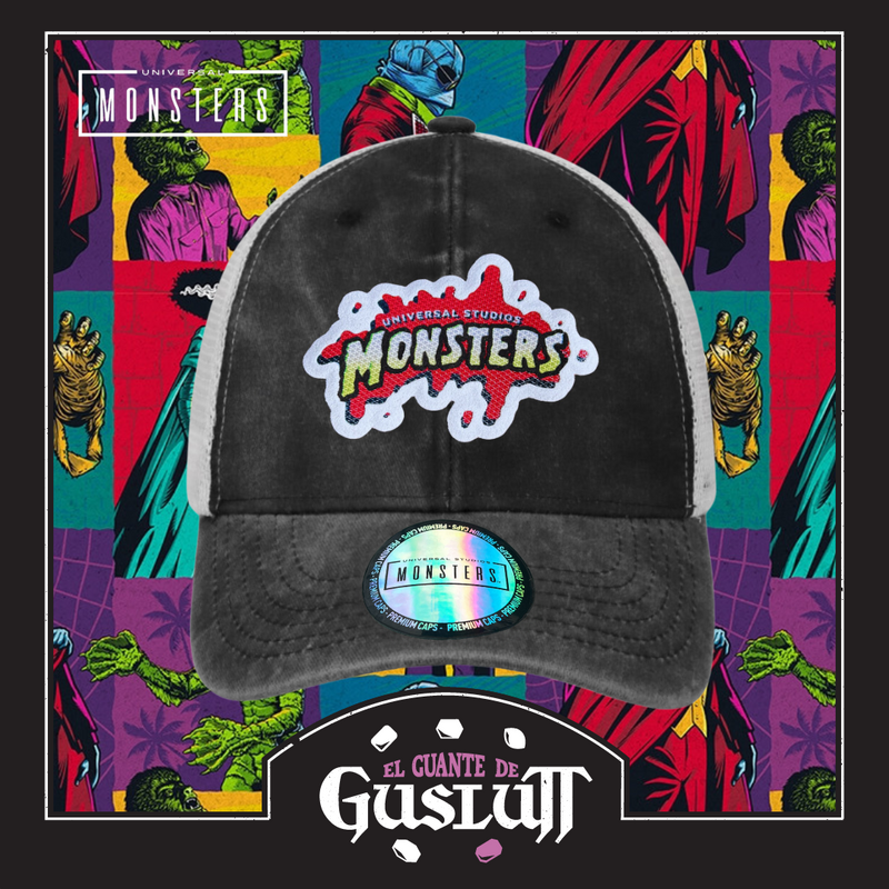 Gorra Universal Studios “Monsters” Gris-Blanca Trucker