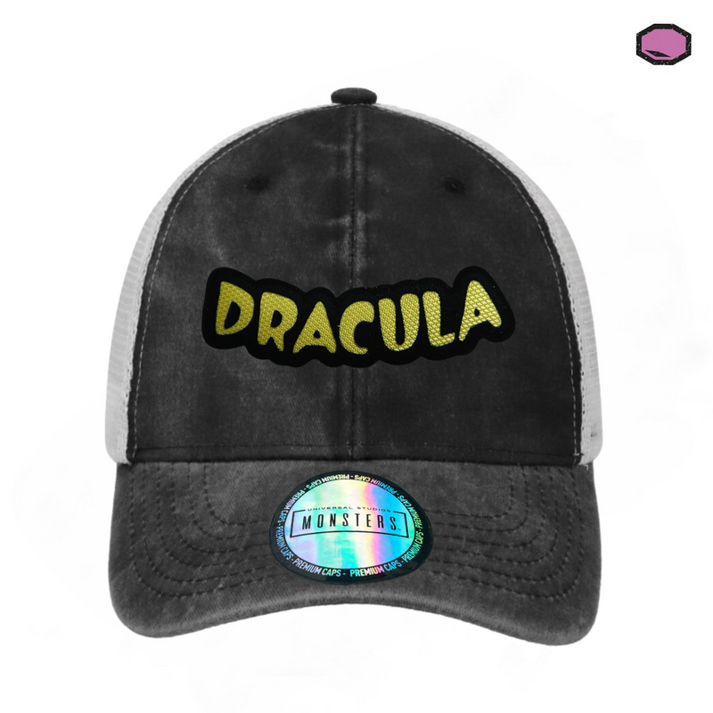 Gorra Universal Monsters “Dracula” Gris-Blanca Trucker