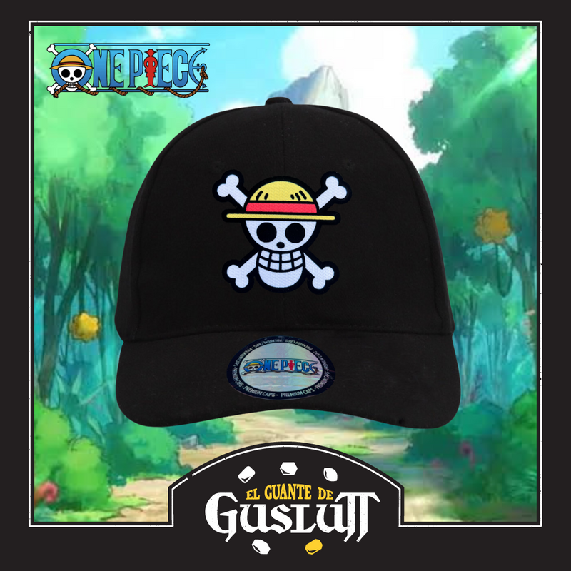 Gorra One Piece “Luffy’s Straw Hat Jolly Roger” Negra