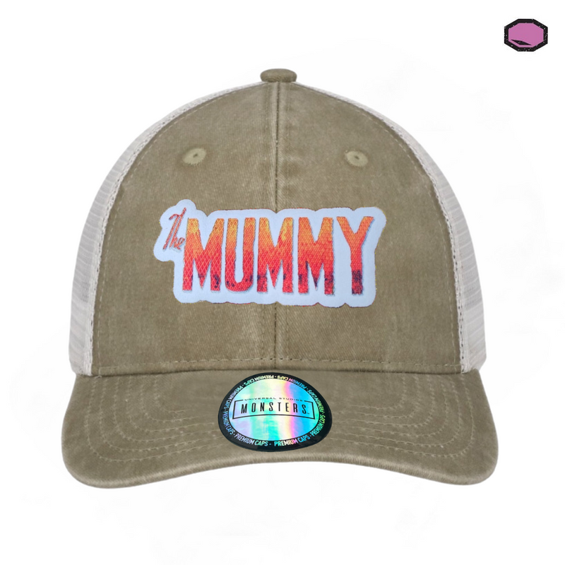 Gorra Universal Monsters “The Mummy” Beige-Blanca Trucker