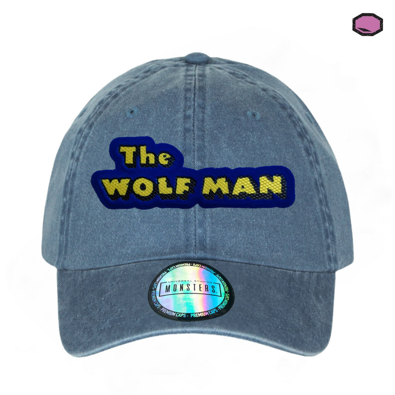 Gorra Universal Monsters “The Wolf Man” Azul Vintage