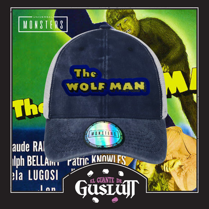 Gorra Universal Monsters “The Wolf Man” Azul-Blanca Trucker