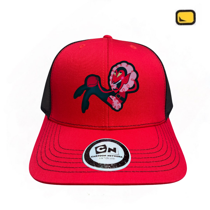 Gorra Cartoon Network The Powerpuff Girls “Him” Roja-Negra Premium Trucker