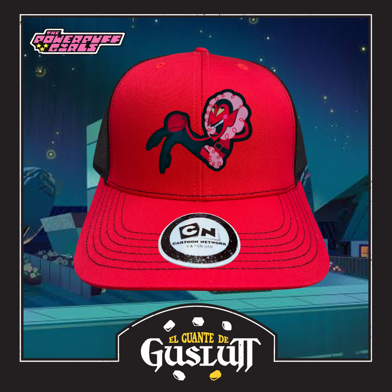 Gorra Cartoon Network The Powerpuff Girls “Him” Roja-Negra Premium Trucker