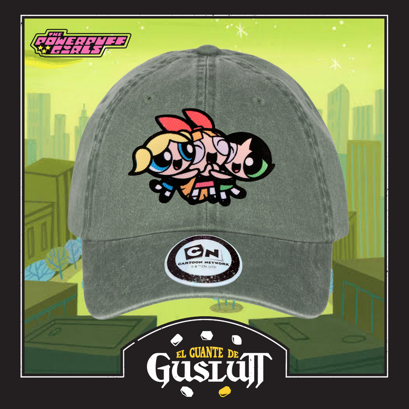 Gorra Cartoon Network The Powerpuff Girls “Superpower” Verde Vintage