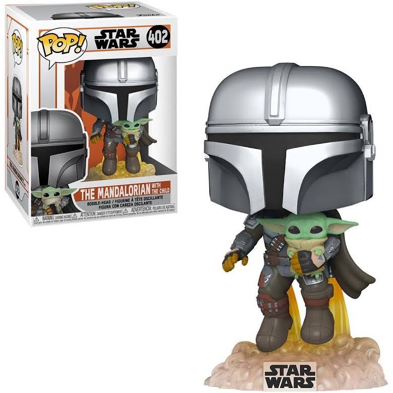 Funko Pop Star Wars The Mandalorian “Mando flying with The Child”