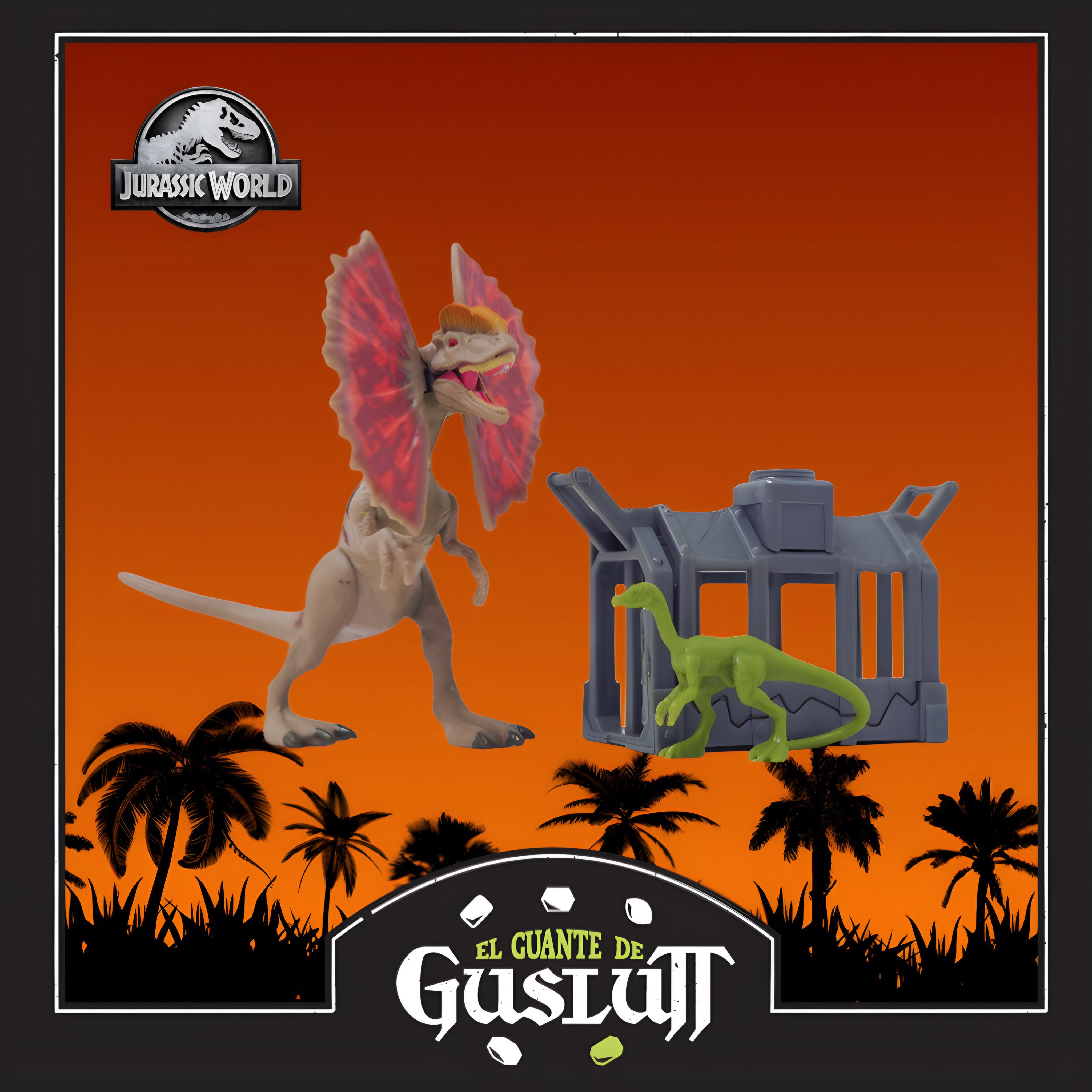 Jurassic World Destruct-a-saurs “Dilophosaurus & Compsognathus” Set