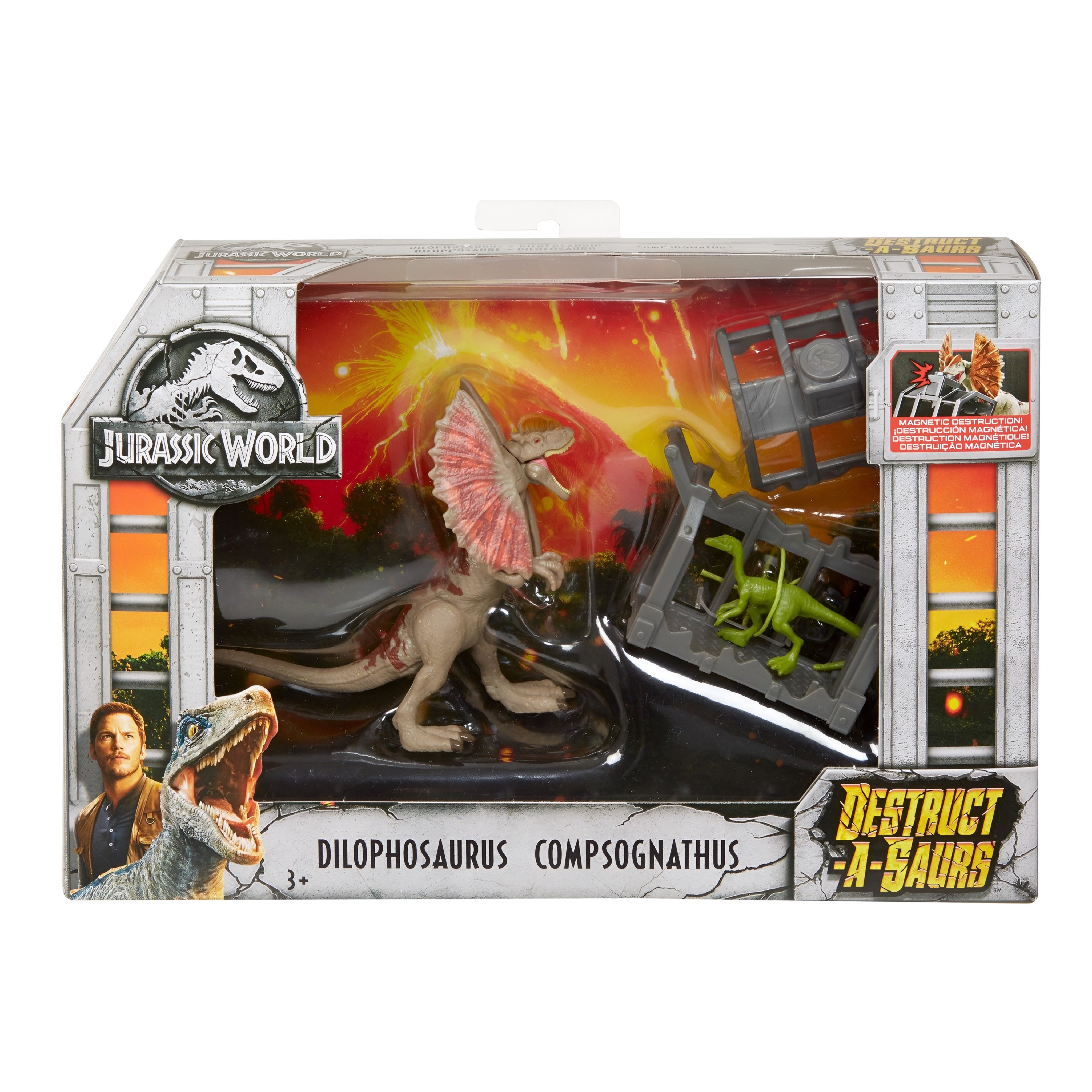 Jurassic World Destruct-a-saurs “Dilophosaurus & Compsognathus” Set