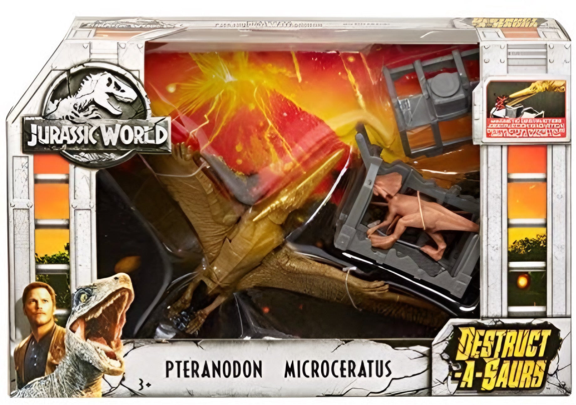 Jurassic World Destruct-a-saurs “Pteranodon & Microceratus” Set