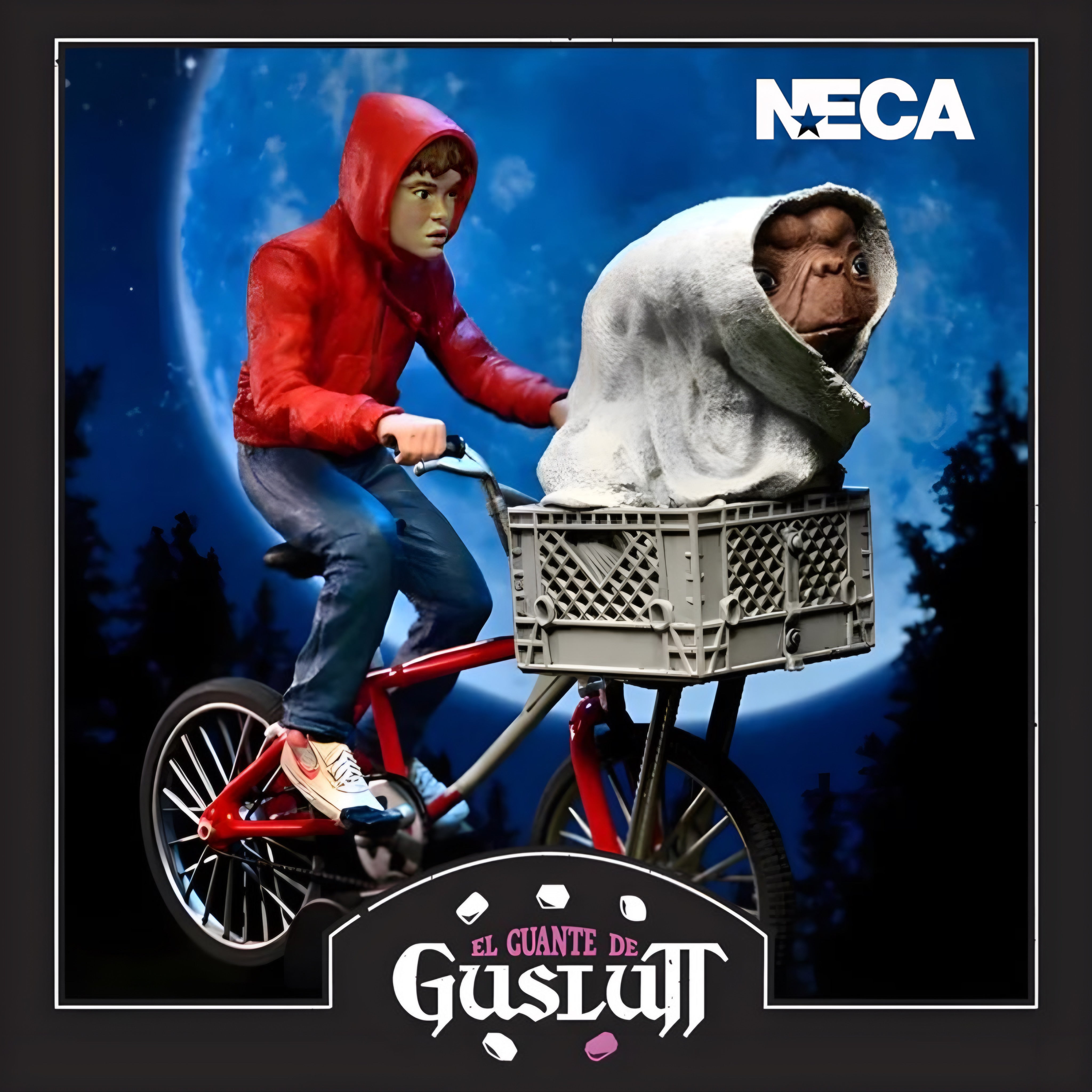 NECA E.T. 40th Anniversary - 7" Figure - Elliott & ET on Bike