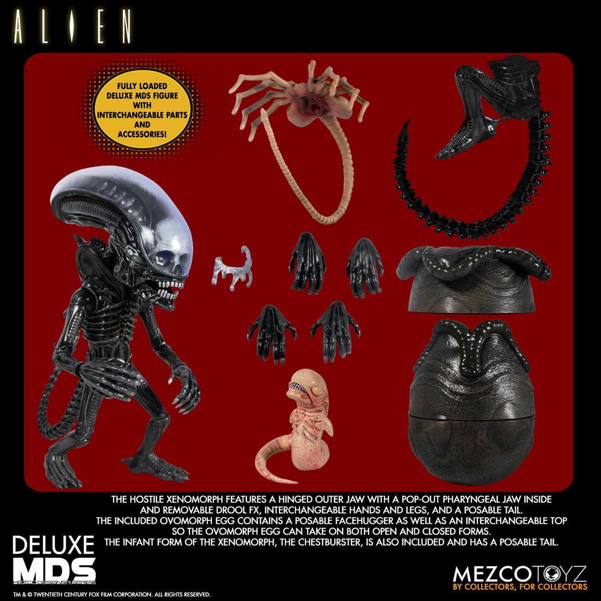 Mezco Toys Alien Deluxe 7 inch Action Figure