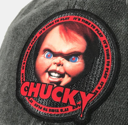 Gorra Chucky “Wanna Play?” Gris Vintage